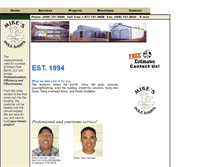 Tablet Screenshot of mikespolebarns.com